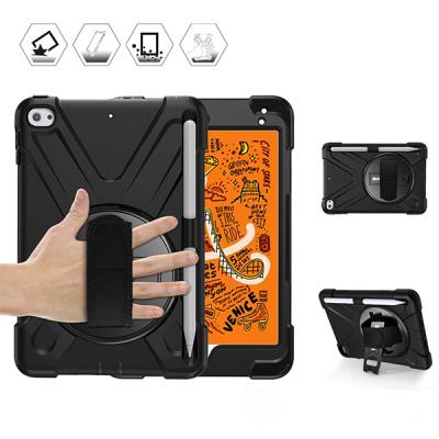 İpad Mini 4- 5 Shockproof 3 Kalem Yerli Katmanlı Standlı Zırh Shockproof Kılıf