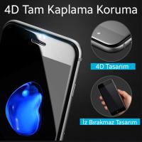 İphone 6 Plus İphone  4d Kavisli Full Cam Kırılmaz Koruyucu