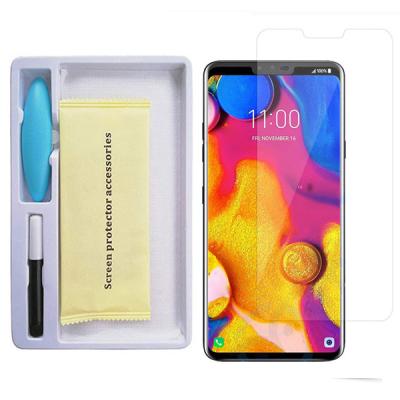 LG V40 ThinQ Full Uv Liquid+UV Işık 3d Kırılmaz Cam Koruyucu