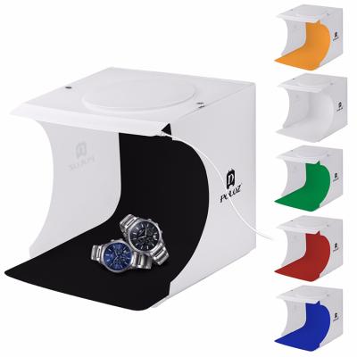 PULUZ LED Işıklı Ürün Katlanır Mini Fotoğraf Çekim Çadırı 20x20cm