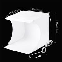 Puluz 23x23 Katlanır Mini LED Işıklı Ürün Fotoğraf Çekim Çadırı
