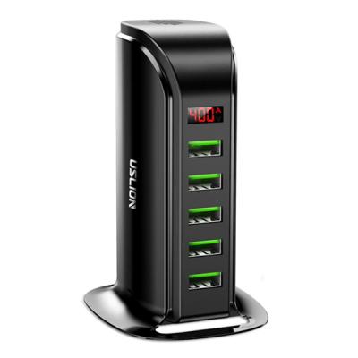 USLİON 5 Port USB Şarj Aleti Masaüstü Şarj İstasyonu 5V 4A