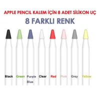 Apple Pencil İçin 8 Karışık Renkli Sessiz Silikon Uç