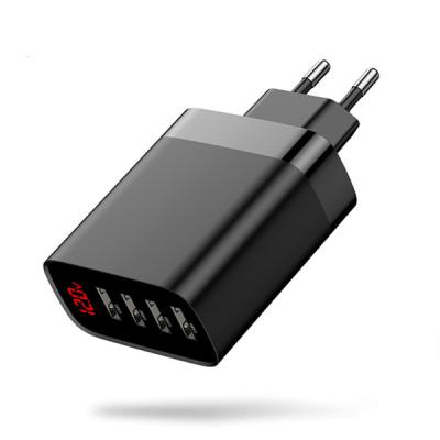 Baseus Mirror Lake 30W Dijital Göstergeli 4-Port Usb Hızlı Şarj Aleti
