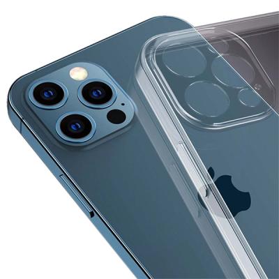 GOR iPhone 12 Pro 6.1 Kılıf Kamera Korumalı Şeffaf Silikon Kılıf