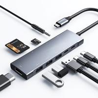 Ally 9in1 Type-C Hub 4k 30hz Ethernet Hdmi Usb 3.0-Sd-PD Adaptör