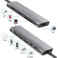 Ally 9in1 Type-C Hub 4k 30hz Ethernet Hdmi Usb 3.0-Sd-PD Adaptör