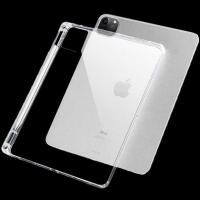 iPad Pro 12.9 (2020)-(2018) Kalemlikli Yerli Şeffaf Silikon Kılıf