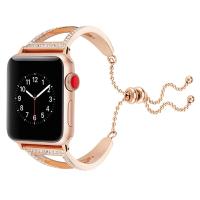 Apple iWatch 1-2-3 42mm & 4 44-46mm Diamond Bayan Kordon Kayış