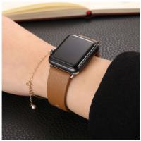 Apple iWatch için 42mm 1-2-3-4 44mm-46mm Klasik Deri Kayış Kordon