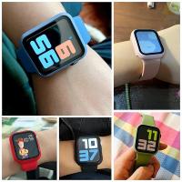 Apple Watch 4-5-6 44mm Silikon Kordon Kayış Ekran Koruyucu Kılıf
