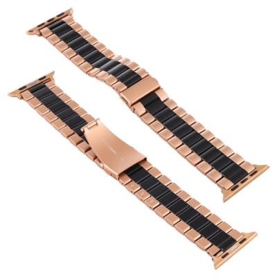Apple Watch 6-SE-5-4 44mm/3-2-1 42mm Paslanmaz Çelik Kayış Kordon Seramik