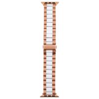 Apple Watch 6-SE-5-4 44mm/3-2-1 42mm Paslanmaz Çelik Kayış Kordon Seramik
