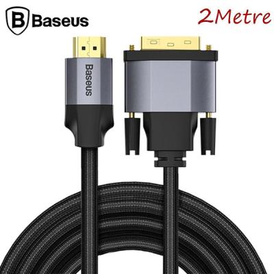 Baseus 4KHD DVI HDMI-DVI Dönüştürücü Adaptör 2mt PC HDTV Projektör PS4