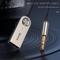 Baseus Ba01 Wireless Bluetooth Araç Kiti Aux Ses USB Kablo 3.5mm