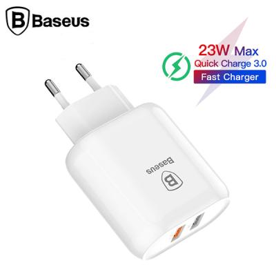 Baseus Bojure Series Dual-USB QC3.0 18W Hızlı Şarj Aleti Başlık