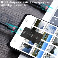 Baseus Cafule PD2.0 100W Flash USB Type-C Şarj Kablosu 2mt 20V 5A