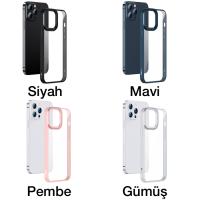 Baseus Crystal iPhone 13 Pro Jel Çerçeve Zırhlı Silikon Kılıf