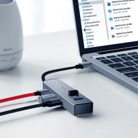 Baseus Cube Type-C to 3 USB 3.0, 2 USB 2.0 OTG HUB Çoğaltıcı