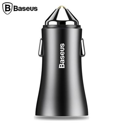 Baseus Golden Contactor Çift USB Çıkışlı 2.4A Araç Şarjı Başlık