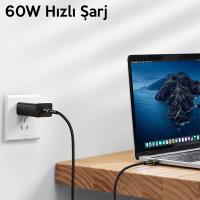Baseus Halo Data ve Hızlı Şarj Kablosu USB Type-C PD2.0 60W (20V 3A) 2mt