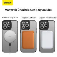Baseus iPhone 14 Pro Kamera Koruma Magsafe Kılıf+Ekran Koruma Set
