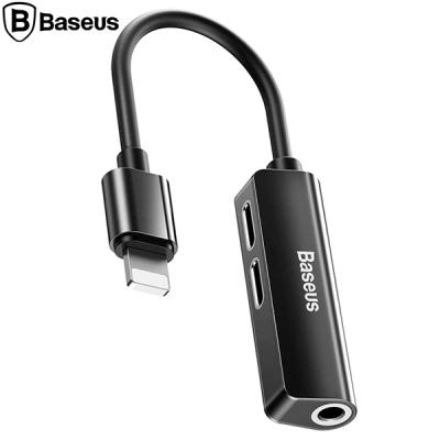 Baseus L52 3in1 Dual Lightning 3.5mm Kulaklık Dönüştürücü Adaptör