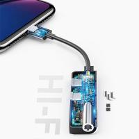 Baseus L52 3in1 Dual Lightning 3.5mm Kulaklık Dönüştürücü Adaptör