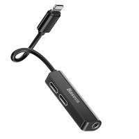 Baseus L52 3in1 Dual Lightning 3.5mm Kulaklık Dönüştürücü Adaptör
