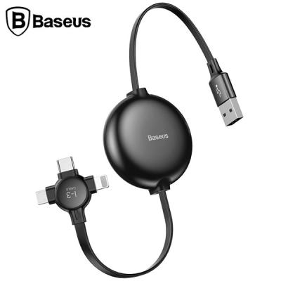 Baseus Little Octopus 3in1 iPhone+Type-C+Mikro Data Şarj Kablosu