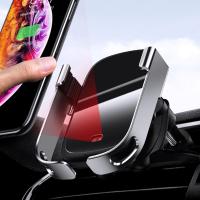 Baseus Rock-Solid Otomatik Kablosuz Araç Şarjı Telefon Tutucu 10W Wireless