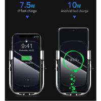 Baseus Rock-Solid Otomatik Kablosuz Araç Şarjı Telefon Tutucu 10W Wireless