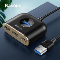 Baseus Square Round 4in1 USB HUB Adaptör 1mt (USB3.0 to USB3.0*1+USB2.0*3)