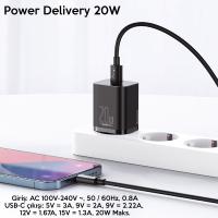 Baseus Super Si 20W PD Type-C Hızlı Şarj Adaptörü Şarj Kafası