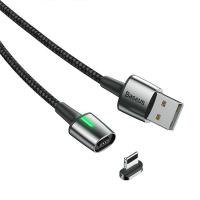 Baseus Zinc Magnetic USB Şarj Kablosu iPhone 11-7-8-X-XR 2.4A 1mt