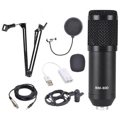 BM800 Stüdyo Kayıt Youtube Yayıncı Mikrofon Seti+Stant+Pop Filtre