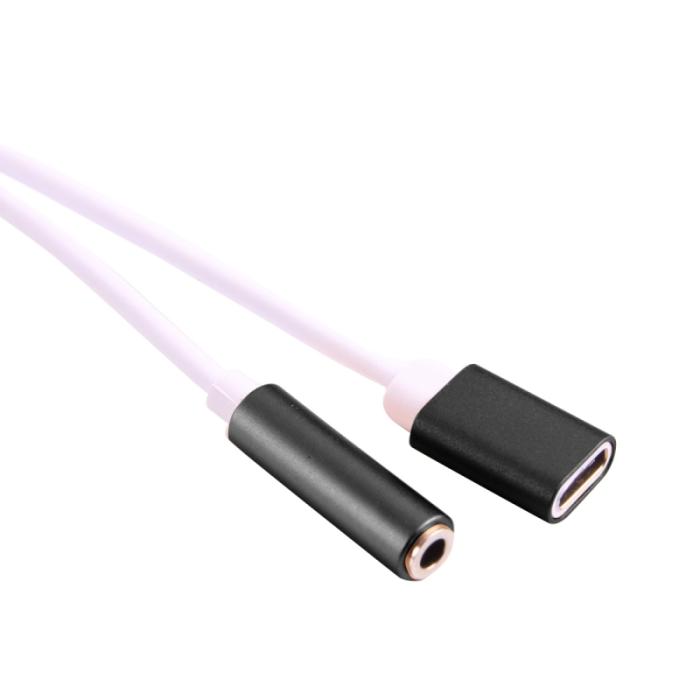 dual usb 3in1 type c 3 5mm aux jack