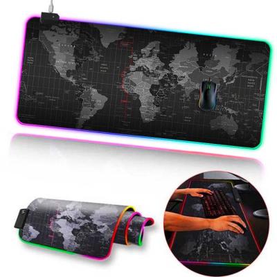 Dünya Desenli RGB Led Işıklı Oyuncu Mouse Pad 300*800*4MM