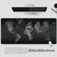 Dünya Desenli RGB Led Işıklı Oyuncu Mouse Pad 300*800*4MM