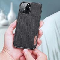 Dux Ducis Fino iPhone 13 Pro 6.1 Premium Dokuma Silikon Kılıf