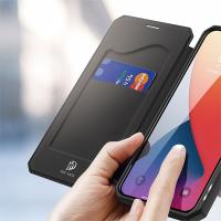 DUX Ducis iPhone 12 Pro Max Mıknatıslı Kapaklı Kılıf Flip Cover Skin X