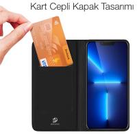 Dux Ducis iPhone 13 Pro Kapaklı Flip Cover Kılıf SkinPro Series