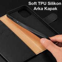 Dux Ducis iPhone 13 Pro Mıknatıslı Cüzdanlı Deri Kılıf Hivo Series