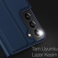 Dux Ducis Samsung Galaxy S21 Plus Kapaklı Flip Cover Kılıf Skinpro