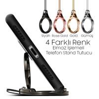 Elmas İşlemeli Standlı Yüzük Telefon Tutucu - 4 Farklı Renk