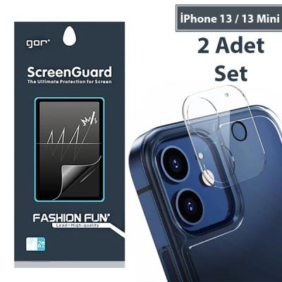 GOR iPhone 13 Best Full Tempered Cam Kamera Koruyucu 2Adet Set