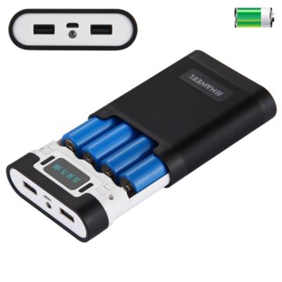 Haweel Diy 4X18650 Dijital Göstergeli Powerbank Pil Şarj Kutusu