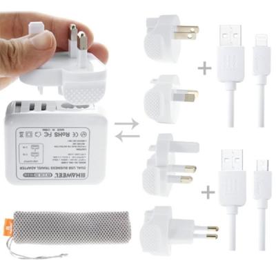 Haweel Universal Seyahat Şarj Adaptör iPhone - Mikro Usb Şarj