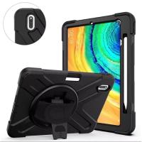 Huawei MatePad 10.4 Kılıf Shockproof 3 Katman Standlı Zırh Kılıf