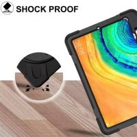Huawei MatePad 10.4 Kılıf Shockproof 3 Katman Standlı Zırh Kılıf